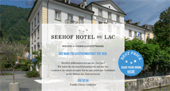 Desktop Screenshot of hotel-du-lac.ch