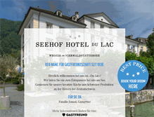 Tablet Screenshot of hotel-du-lac.ch